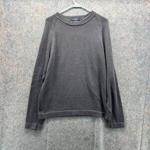 J Crew Sweater Men Medium Gray Pullover Crewneck Casual Fleece Cotton Knitted